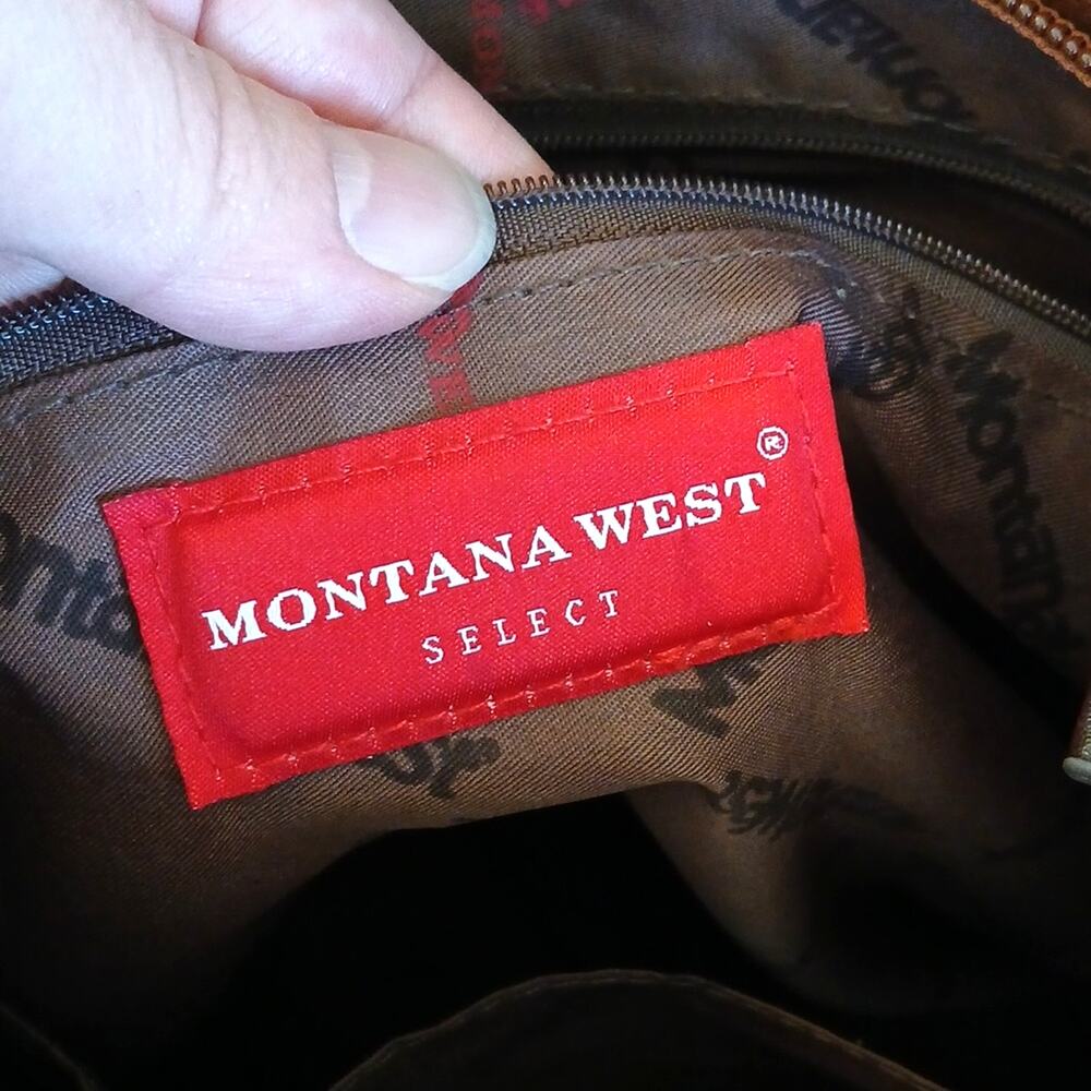 Montana West Leather Hobo Bag Two Tone Tote Shoulder Purse - Picture 5 of 6